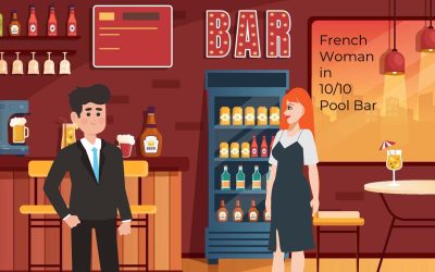 French Woman in 10/10 Pool Bar